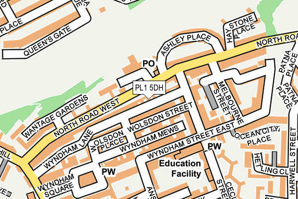 PL1 5DH map - OS OpenMap – Local (Ordnance Survey) PL1 5DH map - OS OpenMap – Local (Ordnance Survey)