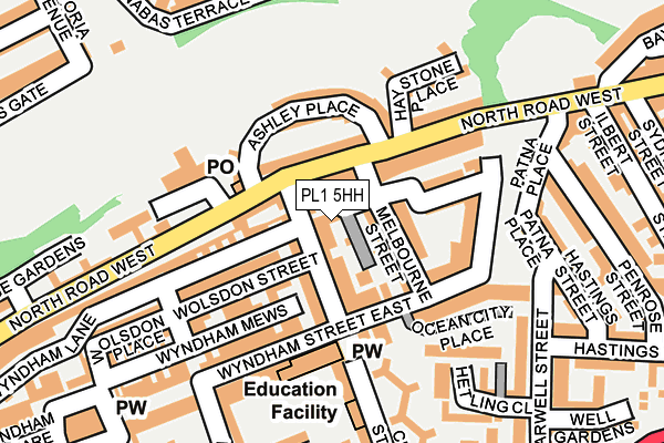 PL1 5HH map - OS OpenMap – Local (Ordnance Survey) PL1 5HH map - OS OpenMap – Local (Ordnance Survey)