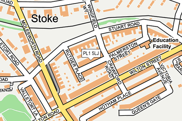 PL1 5LJ map - OS OpenMap – Local (Ordnance Survey) PL1 5LJ map - OS OpenMap – Local (Ordnance Survey)