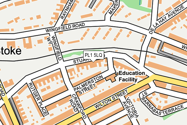 PL1 5LQ map - OS OpenMap – Local (Ordnance Survey) PL1 5LQ map - OS OpenMap – Local (Ordnance Survey)