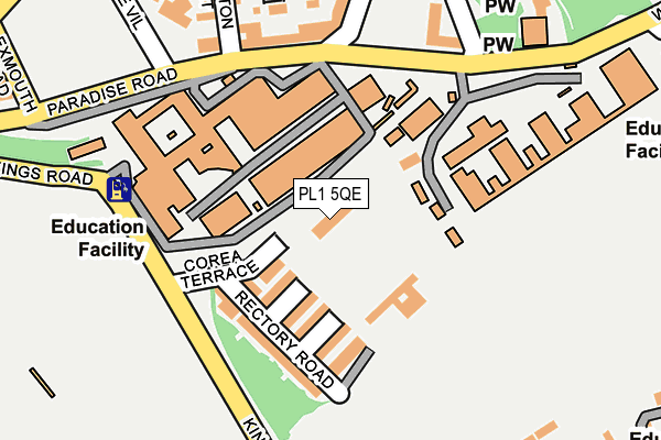 PL1 5QE map - OS OpenMap – Local (Ordnance Survey) PL1 5QE map - OS OpenMap – Local (Ordnance Survey)