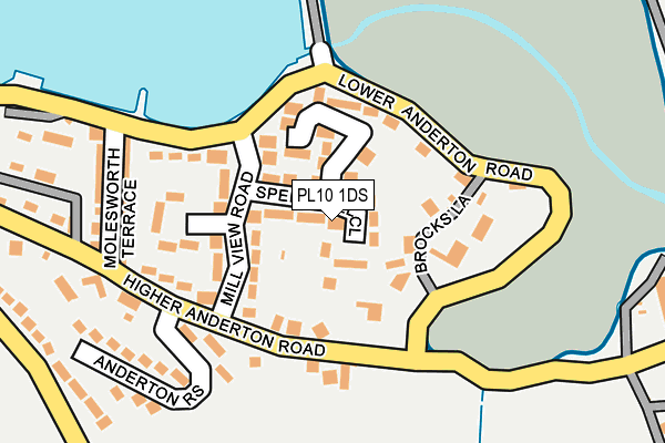 PL10 1DS map - OS OpenMap – Local (Ordnance Survey) PL10 1DS map - OS OpenMap – Local (Ordnance Survey)