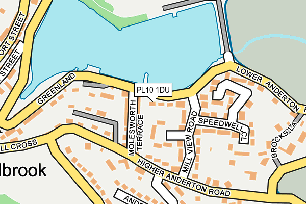 PL10 1DU map - OS OpenMap – Local (Ordnance Survey) PL10 1DU map - OS OpenMap – Local (Ordnance Survey)