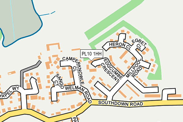 PL10 1HH map - OS OpenMap – Local (Ordnance Survey) PL10 1HH map - OS OpenMap – Local (Ordnance Survey)