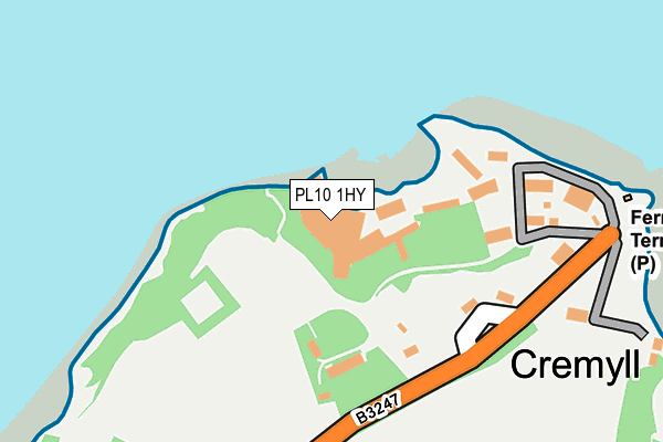 PL10 1HY map - OS OpenMap – Local (Ordnance Survey) PL10 1HY map - OS OpenMap – Local (Ordnance Survey)