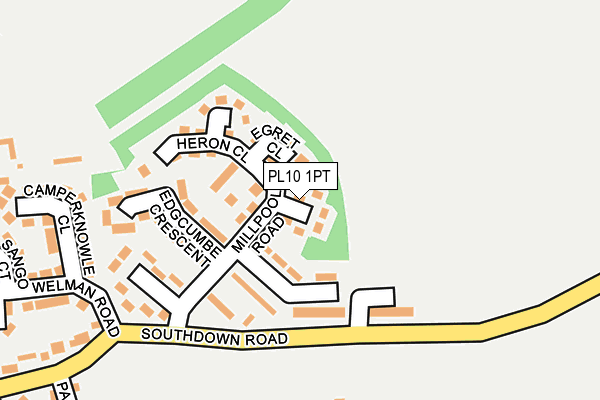 PL10 1PT map - OS OpenMap – Local (Ordnance Survey) PL10 1PT map - OS OpenMap – Local (Ordnance Survey)