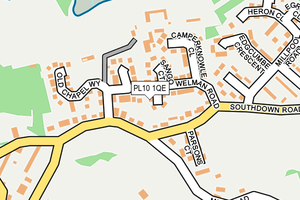 PL10 1QE map - OS OpenMap – Local (Ordnance Survey) PL10 1QE map - OS OpenMap – Local (Ordnance Survey)