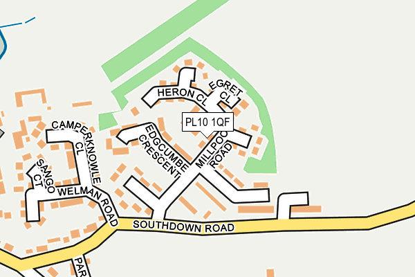 PL10 1QF map - OS OpenMap – Local (Ordnance Survey) PL10 1QF map - OS OpenMap – Local (Ordnance Survey)