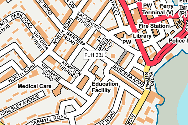 PL11 2BJ map - OS OpenMap – Local (Ordnance Survey) PL11 2BJ map - OS OpenMap – Local (Ordnance Survey)