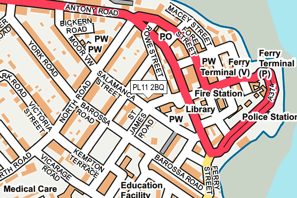 PL11 2BQ map - OS OpenMap – Local (Ordnance Survey) PL11 2BQ map - OS OpenMap – Local (Ordnance Survey)