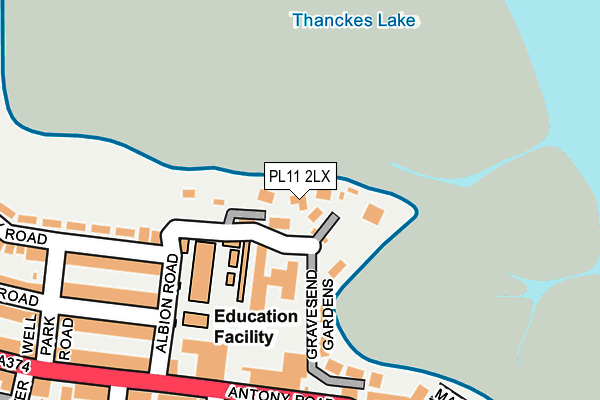 PL11 2LX map - OS OpenMap – Local (Ordnance Survey) PL11 2LX map - OS OpenMap – Local (Ordnance Survey)