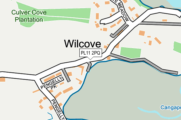 PL11 2PQ map - OS OpenMap – Local (Ordnance Survey)