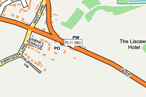 PL11 3BG map - OS OpenMap – Local (Ordnance Survey) PL11 3BG map - OS OpenMap – Local (Ordnance Survey)