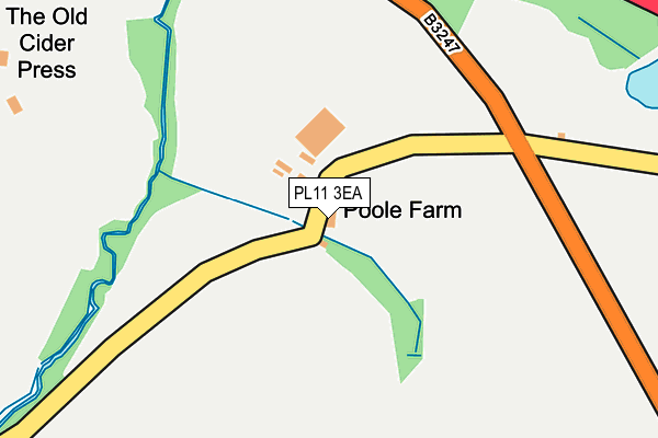 PL11 3EA map - OS OpenMap – Local (Ordnance Survey) PL11 3EA map - OS OpenMap – Local (Ordnance Survey)