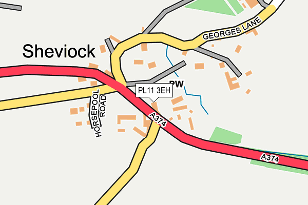 PL11 3EH map - OS OpenMap – Local (Ordnance Survey) PL11 3EH map - OS OpenMap – Local (Ordnance Survey)