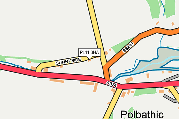 PL11 3HA map - OS OpenMap – Local (Ordnance Survey) PL11 3HA map - OS OpenMap – Local (Ordnance Survey)