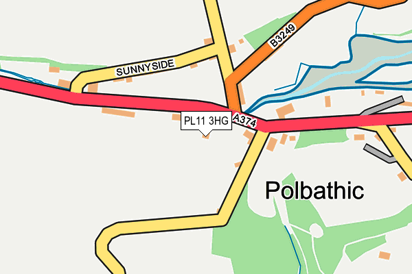 PL11 3HG map - OS OpenMap – Local (Ordnance Survey) PL11 3HG map - OS OpenMap – Local (Ordnance Survey)