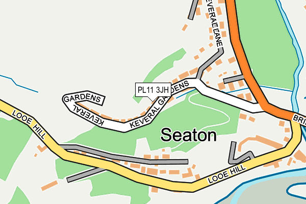 PL11 3JH map - OS OpenMap – Local (Ordnance Survey)