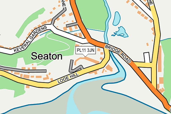 PL11 3JN map - OS OpenMap – Local (Ordnance Survey) PL11 3JN map - OS OpenMap – Local (Ordnance Survey)