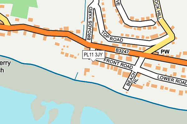 PL11 3JY map - OS OpenMap – Local (Ordnance Survey) PL11 3JY map - OS OpenMap – Local (Ordnance Survey)