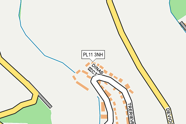 PL11 3NH map - OS OpenMap – Local (Ordnance Survey)