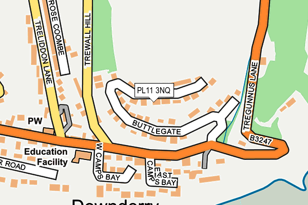 PL11 3NQ map - OS OpenMap – Local (Ordnance Survey) PL11 3NQ map - OS OpenMap – Local (Ordnance Survey)