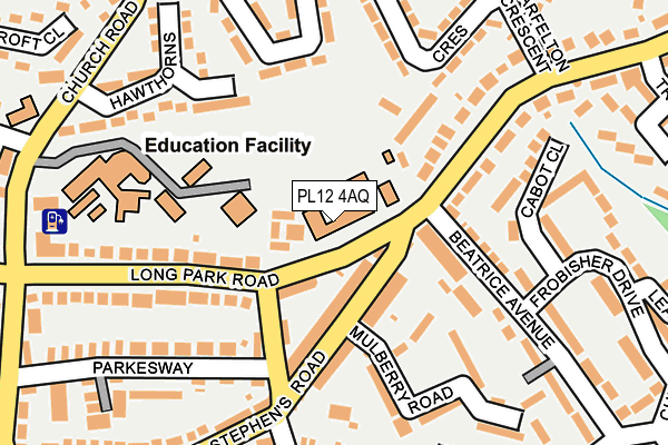 PL12 4AQ map - OS OpenMap – Local (Ordnance Survey) PL12 4AQ map - OS OpenMap – Local (Ordnance Survey)