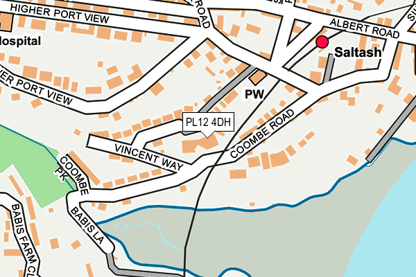 PL12 4DH map - OS OpenMap – Local (Ordnance Survey) PL12 4DH map - OS OpenMap – Local (Ordnance Survey)
