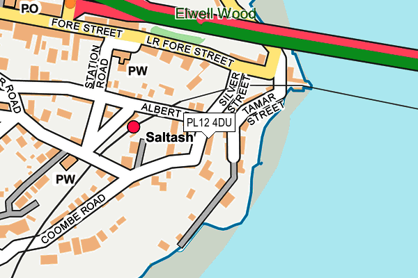 PL12 4DU map - OS OpenMap – Local (Ordnance Survey) PL12 4DU map - OS OpenMap – Local (Ordnance Survey)