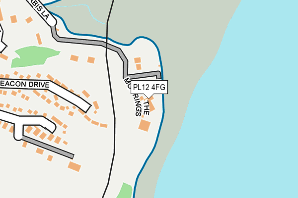 PL12 4FG map - OS OpenMap – Local (Ordnance Survey) PL12 4FG map - OS OpenMap – Local (Ordnance Survey)