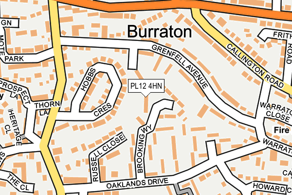 PL12 4HN map - OS OpenMap – Local (Ordnance Survey) PL12 4HN map - OS OpenMap – Local (Ordnance Survey)