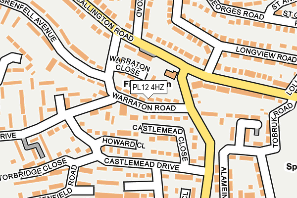 PL12 4HZ map - OS OpenMap – Local (Ordnance Survey) PL12 4HZ map - OS OpenMap – Local (Ordnance Survey)