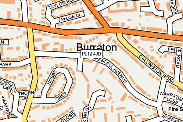 PL12 4JD map - OS OpenMap – Local (Ordnance Survey) PL12 4JD map - OS OpenMap – Local (Ordnance Survey)