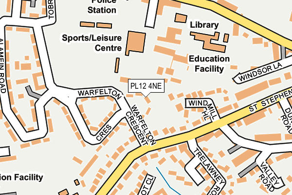 PL12 4NE map - OS OpenMap – Local (Ordnance Survey) PL12 4NE map - OS OpenMap – Local (Ordnance Survey)