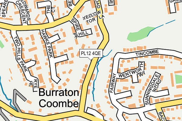 PL12 4QE map - OS OpenMap – Local (Ordnance Survey) PL12 4QE map - OS OpenMap – Local (Ordnance Survey)