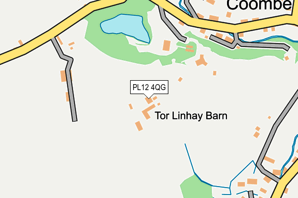 PL12 4QG map - OS OpenMap – Local (Ordnance Survey) PL12 4QG map - OS OpenMap – Local (Ordnance Survey)