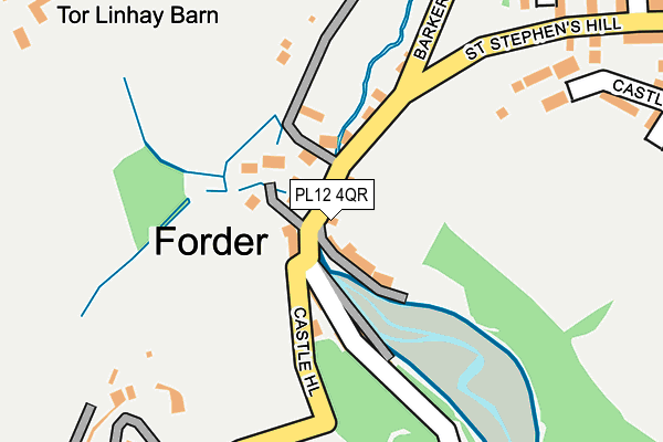 PL12 4QR map - OS OpenMap – Local (Ordnance Survey) PL12 4QR map - OS OpenMap – Local (Ordnance Survey)