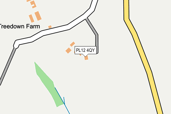 PL12 4QY map - OS OpenMap – Local (Ordnance Survey) PL12 4QY map - OS OpenMap – Local (Ordnance Survey)