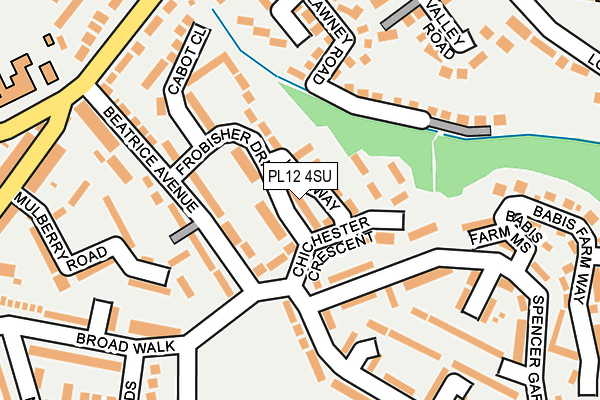 PL12 4SU map - OS OpenMap – Local (Ordnance Survey) PL12 4SU map - OS OpenMap – Local (Ordnance Survey)