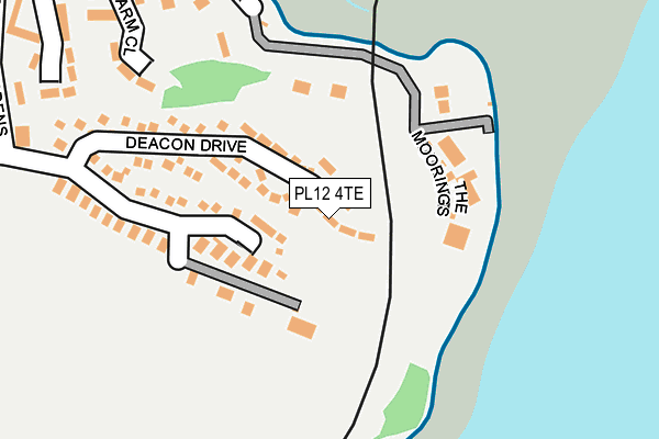 PL12 4TE map - OS OpenMap – Local (Ordnance Survey) PL12 4TE map - OS OpenMap – Local (Ordnance Survey)