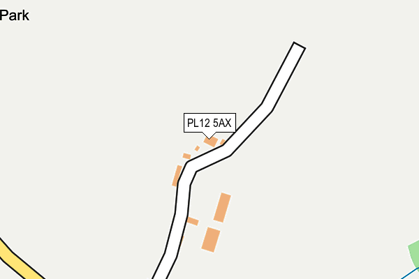 PL12 5AX map - OS OpenMap – Local (Ordnance Survey) PL12 5AX map - OS OpenMap – Local (Ordnance Survey)