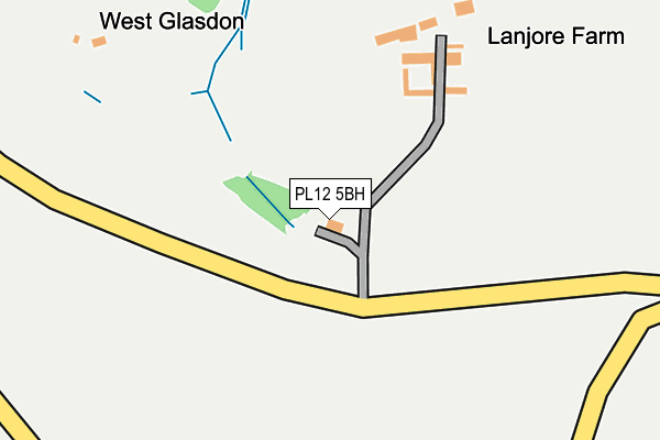 PL12 5BH map - OS OpenMap – Local (Ordnance Survey) PL12 5BH map - OS OpenMap – Local (Ordnance Survey)