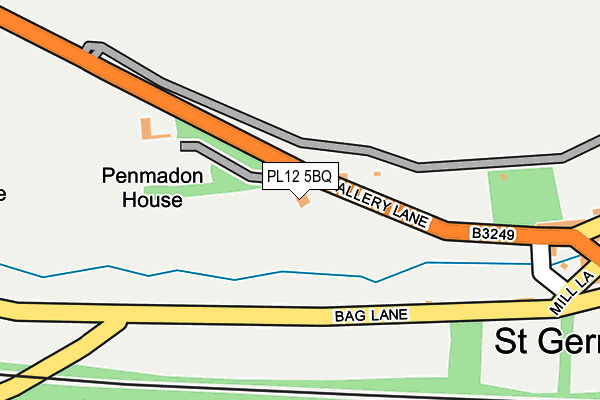 PL12 5BQ map - OS OpenMap – Local (Ordnance Survey) PL12 5BQ map - OS OpenMap – Local (Ordnance Survey)
