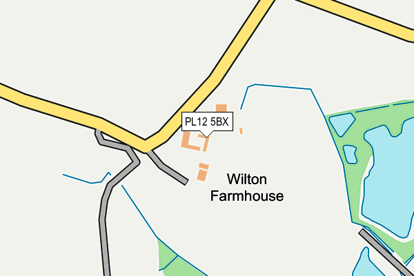PL12 5BX map - OS OpenMap – Local (Ordnance Survey) PL12 5BX map - OS OpenMap – Local (Ordnance Survey)