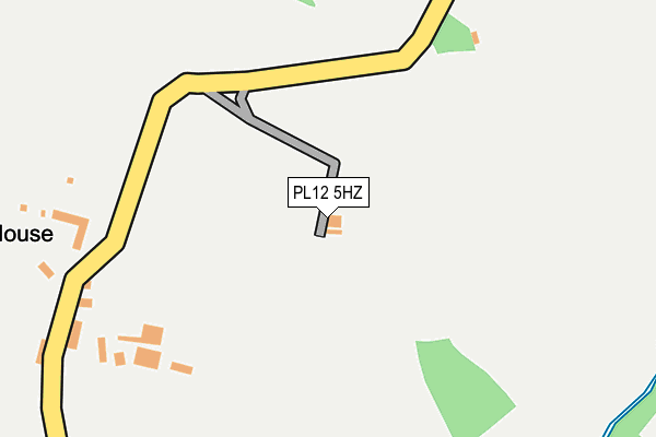 PL12 5HZ map - OS OpenMap – Local (Ordnance Survey) PL12 5HZ map - OS OpenMap – Local (Ordnance Survey)