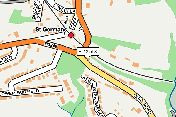 PL12 5LX map - OS OpenMap – Local (Ordnance Survey) PL12 5LX map - OS OpenMap – Local (Ordnance Survey)