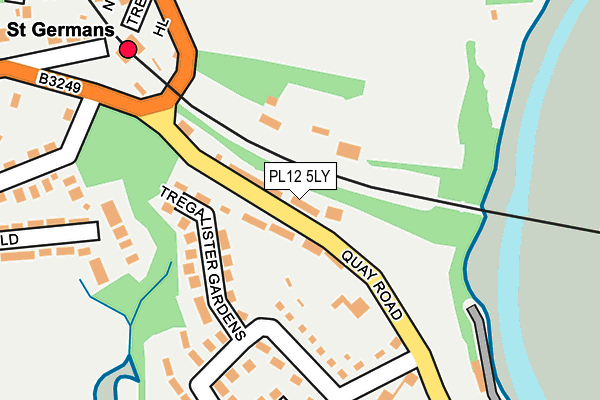 PL12 5LY map - OS OpenMap – Local (Ordnance Survey) PL12 5LY map - OS OpenMap – Local (Ordnance Survey)