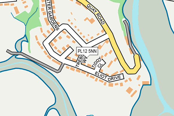 PL12 5NN map - OS OpenMap – Local (Ordnance Survey) PL12 5NN map - OS OpenMap – Local (Ordnance Survey)