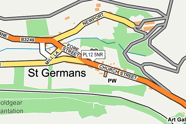 PL12 5NR map - OS OpenMap – Local (Ordnance Survey) PL12 5NR map - OS OpenMap – Local (Ordnance Survey)