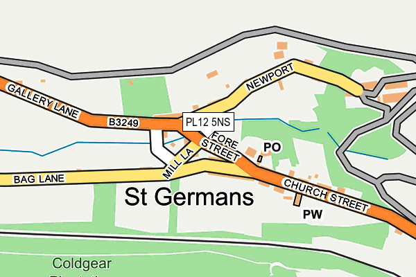 PL12 5NS map - OS OpenMap – Local (Ordnance Survey) PL12 5NS map - OS OpenMap – Local (Ordnance Survey)